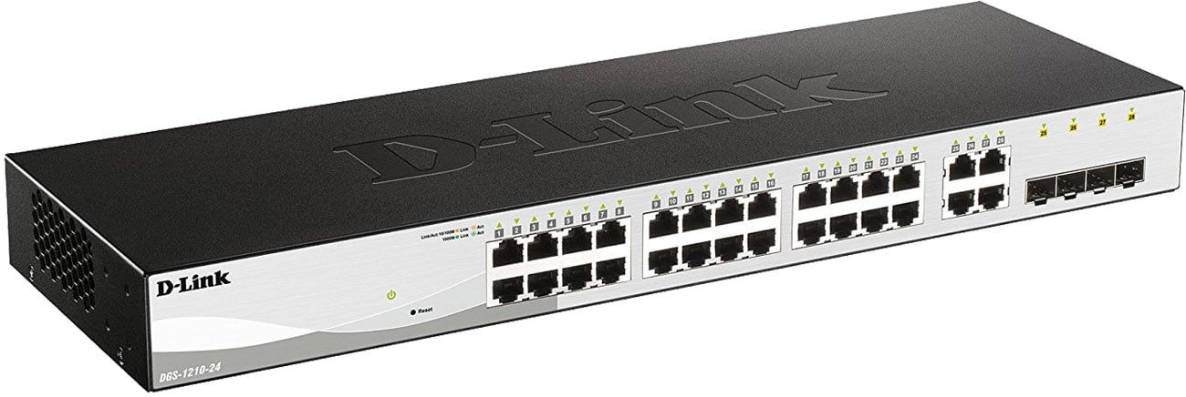 Switch D-Link 28p DGS-1210-24 24x10/100/1000Mbit 4xCombo/SFP
