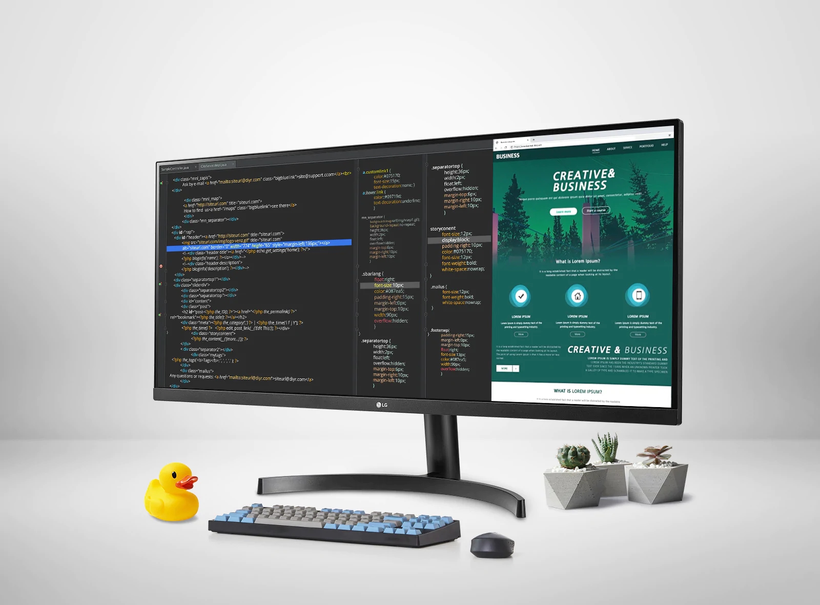 Monitor LG 34WN700 UltraWide o rozdzielczości 3440x1440 z technologią UltraWide™ QHD, 99% pokryciem gamy sRGB oraz technologią HDR10 zapewniającą wierne odwzorowanie kolorów i portem USB-C