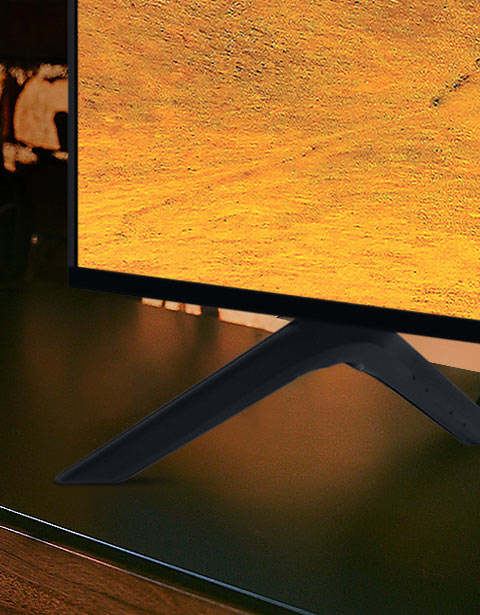 Róg telewizora Samsung i jego lewe nóżki