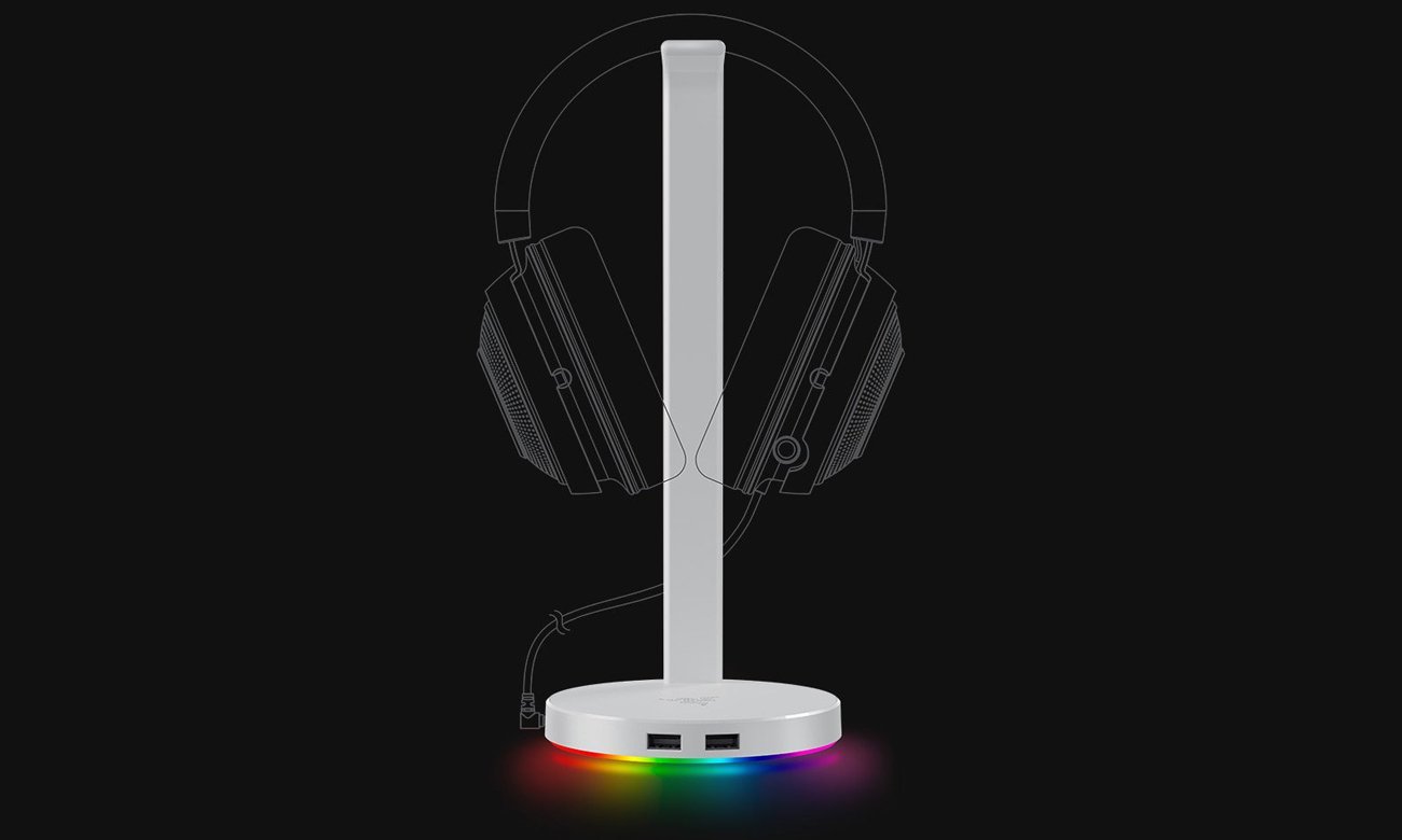 Stojak na słuchawki Razer Base Station Chroma V2 Mercury