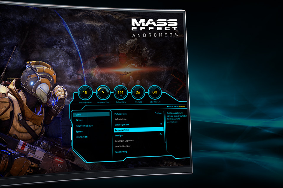Samsung Interfejs skonfigurowany dla graczy. Super Arena Gaming UX.
