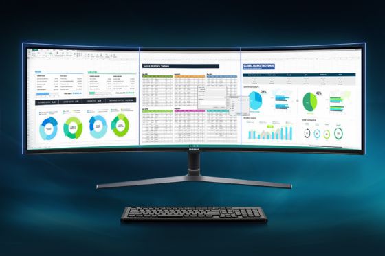 Samsung Super szeroki kąt widzenia 178°. Matryca VA