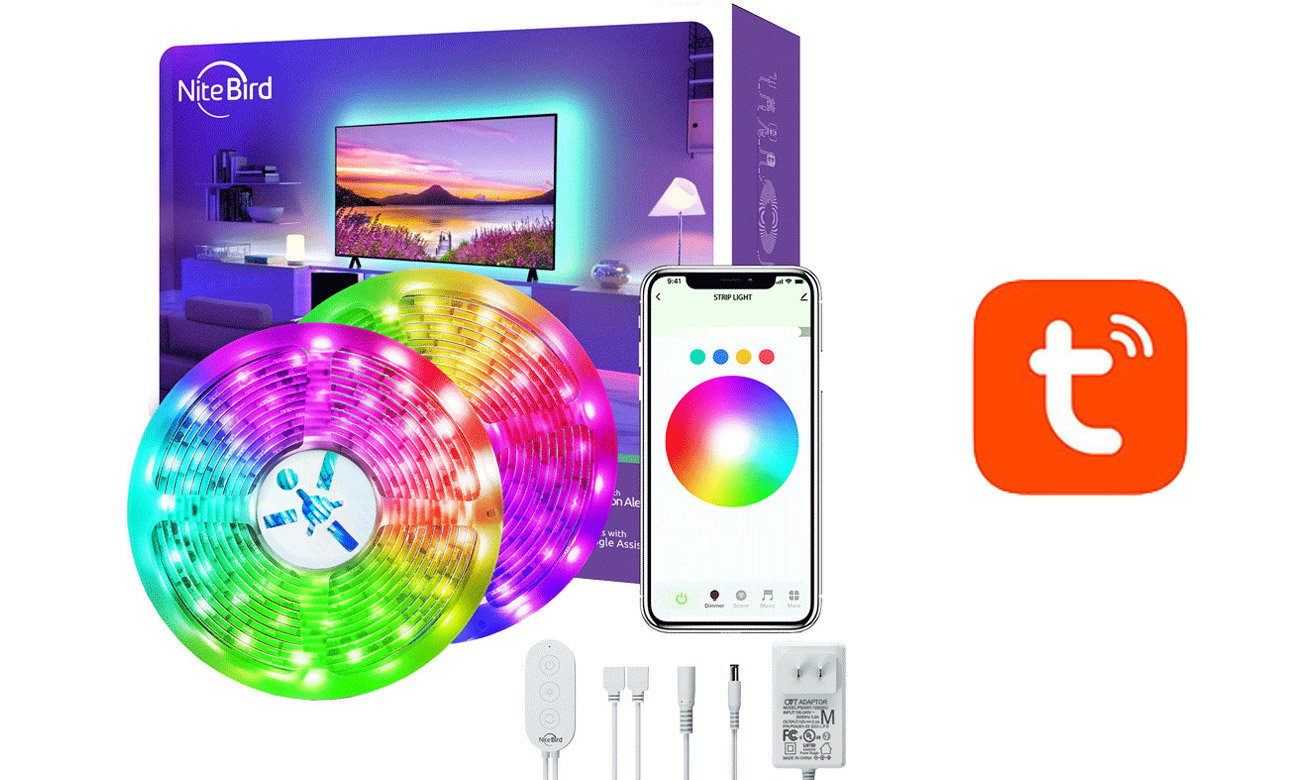Inteligentna taśma LED Gosund SL3 (2x5m) - Widok ogólny wraz z opakowaniem