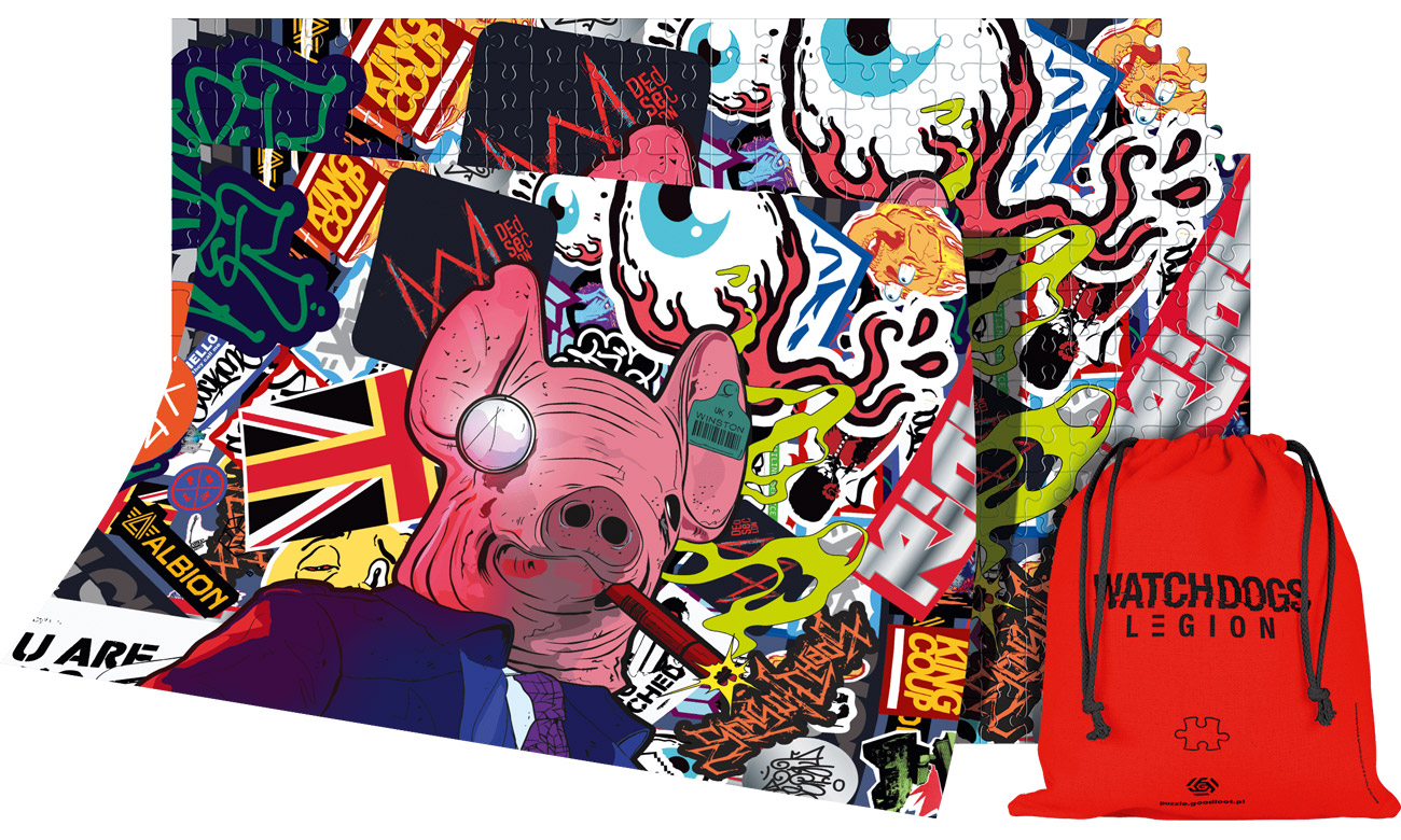 Puzzle Good Loot Watch Dogs Legion: Maska Świni