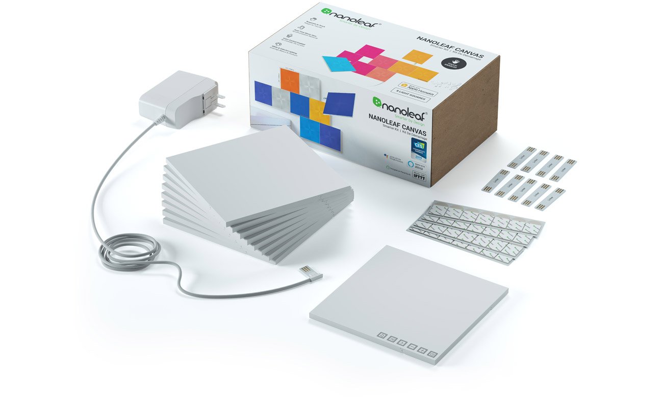 Zestaw startowy Nanoleaf Canvas Smarter Kit (9 paneli)
