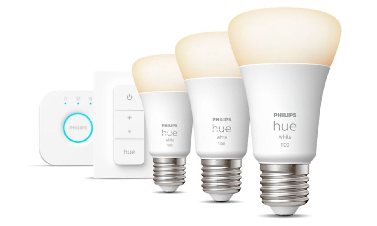 Zestaw startowy Philips Hue White (3szt. E27) 1100 lm