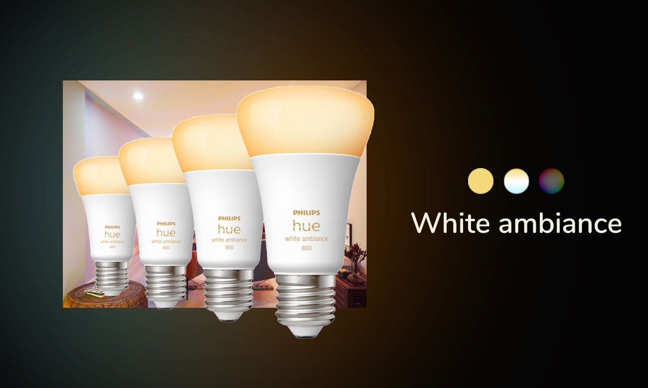 Inteligentna żarówka Philips Hue White Ambiance 4xE27 800lm