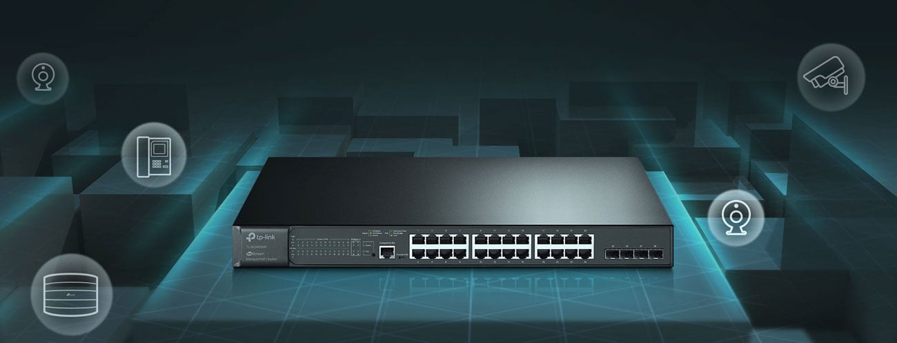 TP-Link 28p TL-SG3428MP (24x1000Mbit 4xSFP) PoE+
