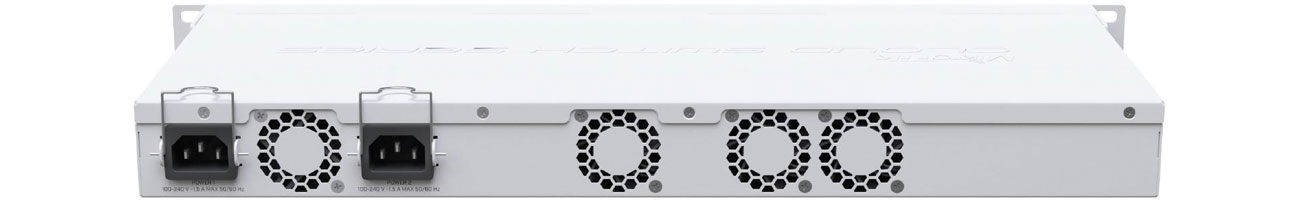 MikroTik CRS312-4C+8XG-RM Widok z tyłu