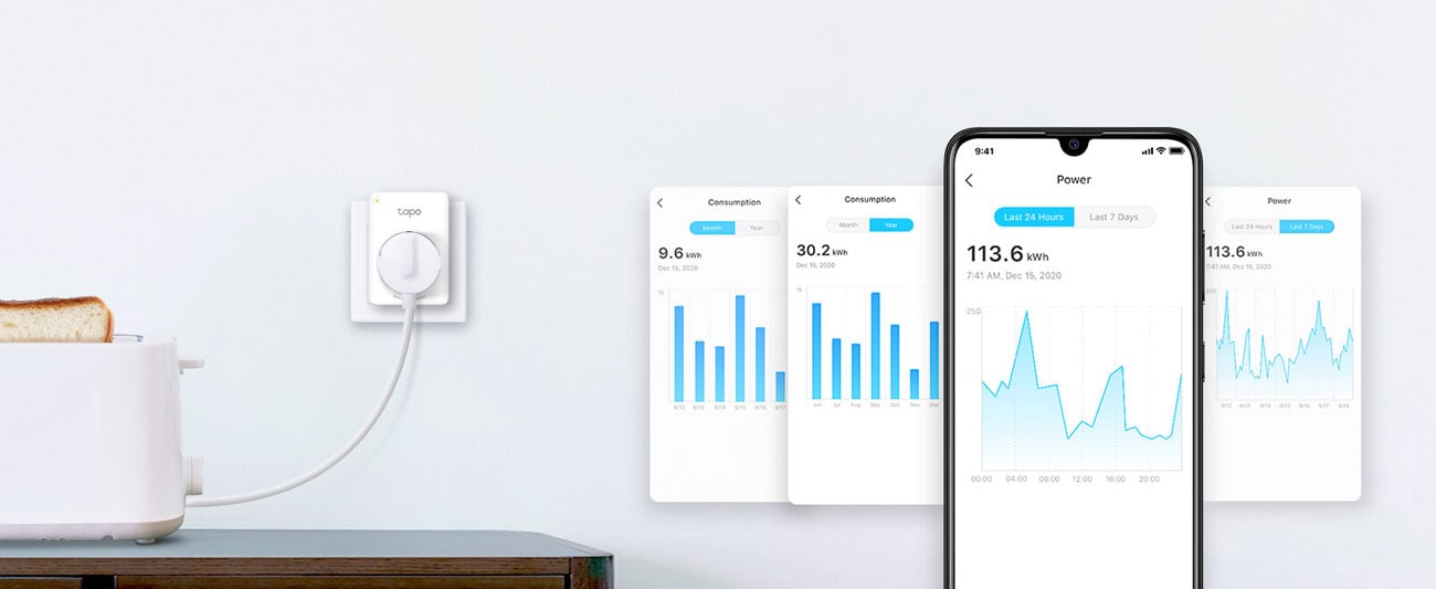 TP-Link Tapo P110 pobór prądu
