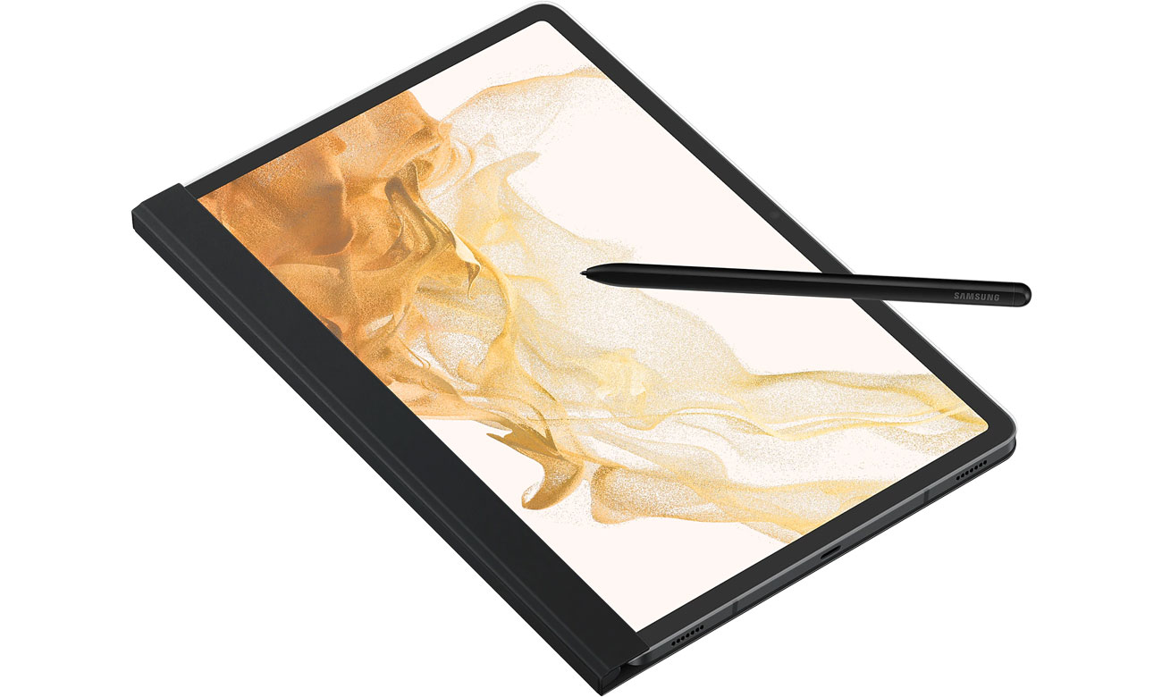 Samsung Note View Cover do Galaxy Tab S8 czarne szkicowanie