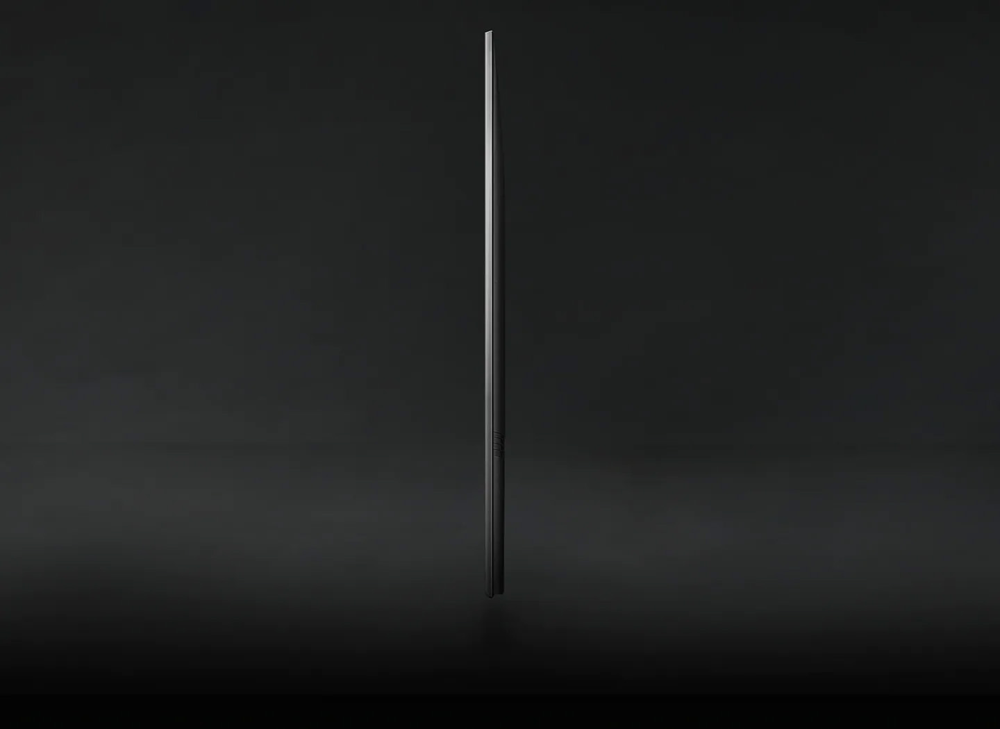 Zdjęcie profilowe telewizora AirSlim pokazujące jego ultrasmukły design. Q67BAUXXH