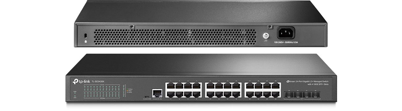 TP-Link 28p TL-SG3428X Przód tył