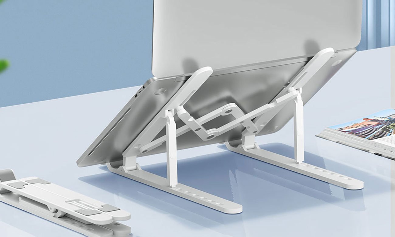 Podstawka pod laptop Orico składana przykład ułożenia