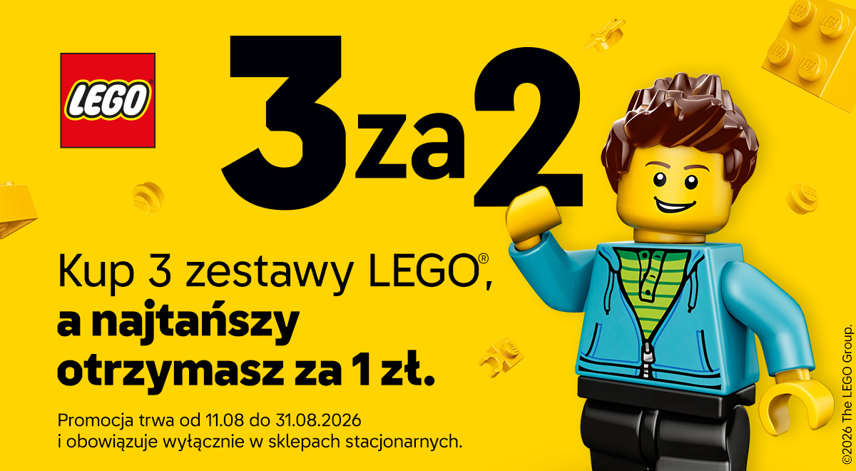 Kup 3 zestawy LEGO a najtańszy otrzymasz za 1 zł