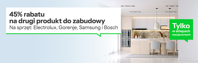 Produkty marki electrolux w drewnianej zabudowanej kuchni