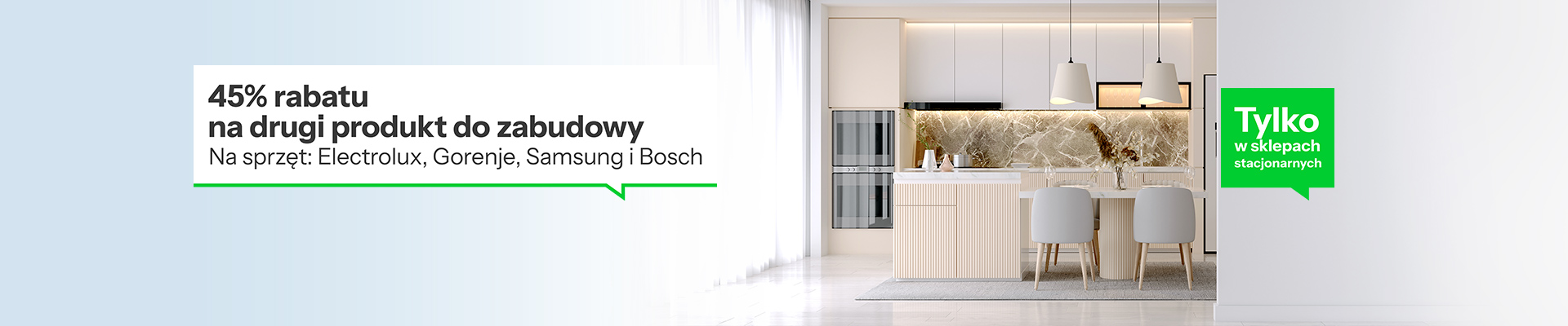 Produkty marki electrolux w drewnianej zabudowanej kuchni